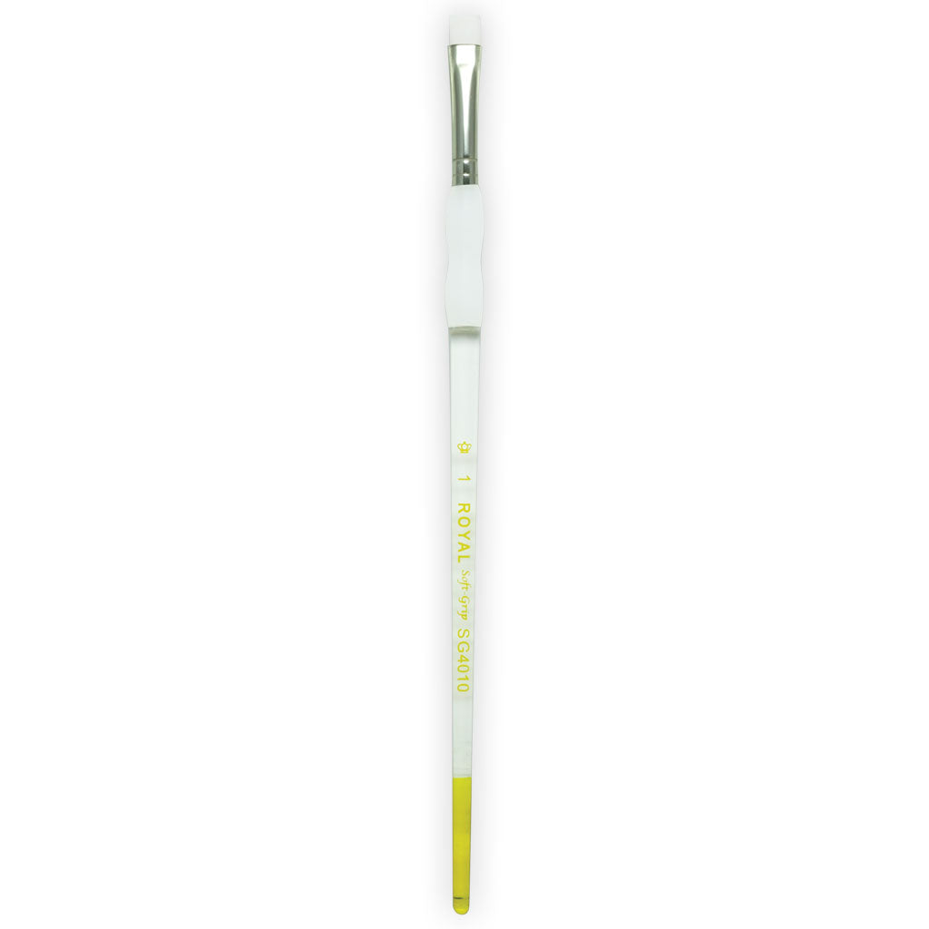 SG4010-1 - Soft-Grip™ White Taklon Bright Brush Size 1