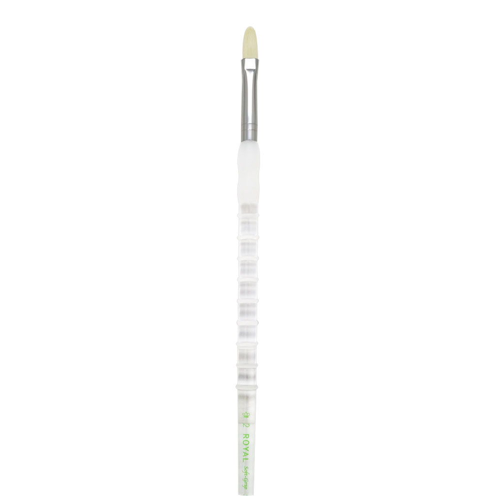 SG404T-2 - Soft-Grip™ White Bristle Filbert Brush Size 2