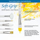 SG501 - Soft-Grip™ 5pc Long Handle Taklon Variety Brush Set infographic 1