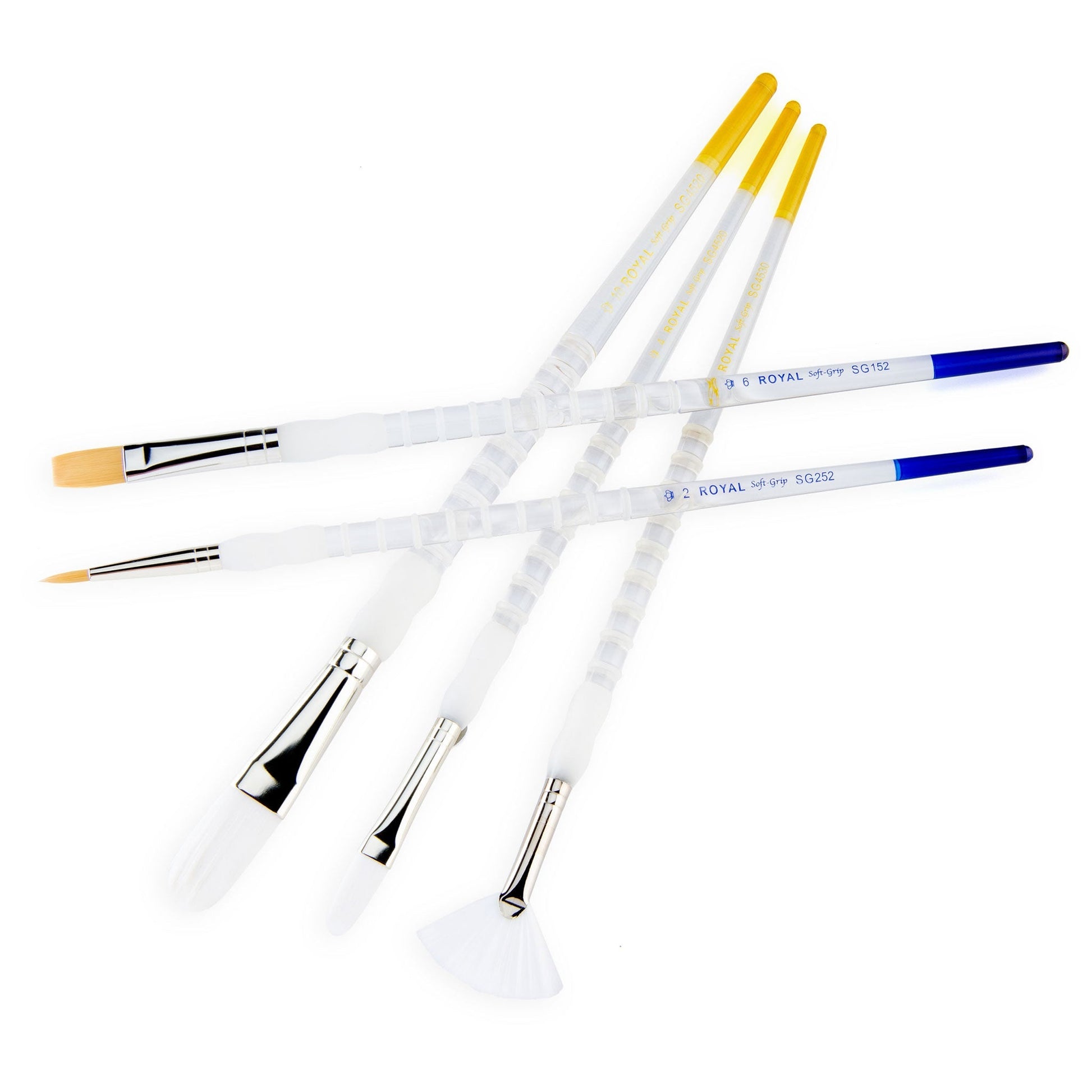 SG501 - Soft-Grip™ 5pc Long Handle Taklon Variety Brush Set glam 3