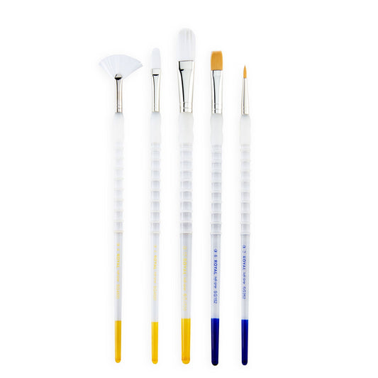 SG501 - Soft-Grip™ 5pc Long Handle Taklon Variety Brush Set