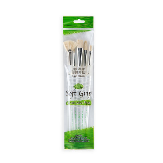 SG505 - Soft-Grip™ 5pc Long Handle Bristle Variety Brush Set packaging front