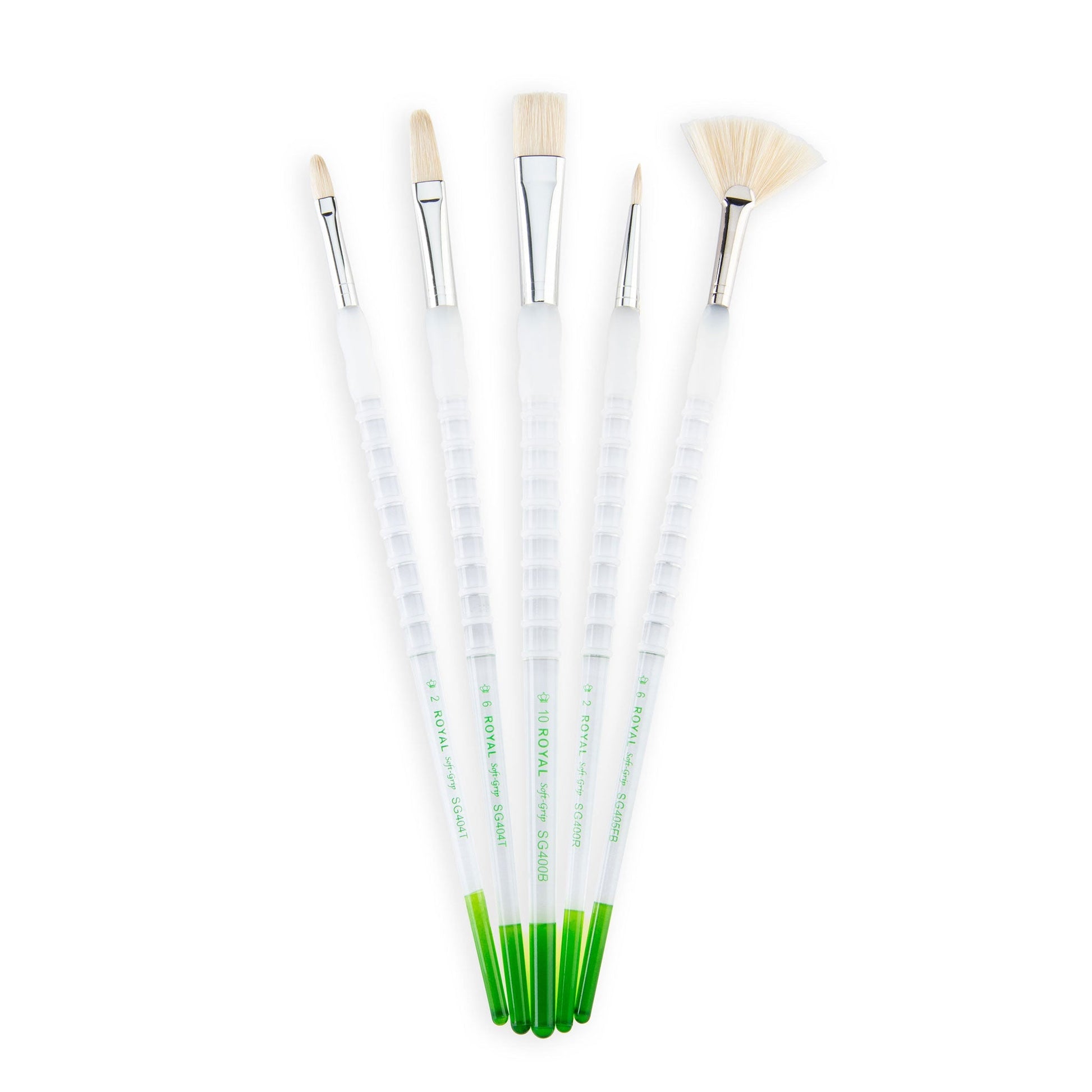 SG505 - Soft-Grip™ 5pc Long Handle Bristle Variety Brush Set glam 3