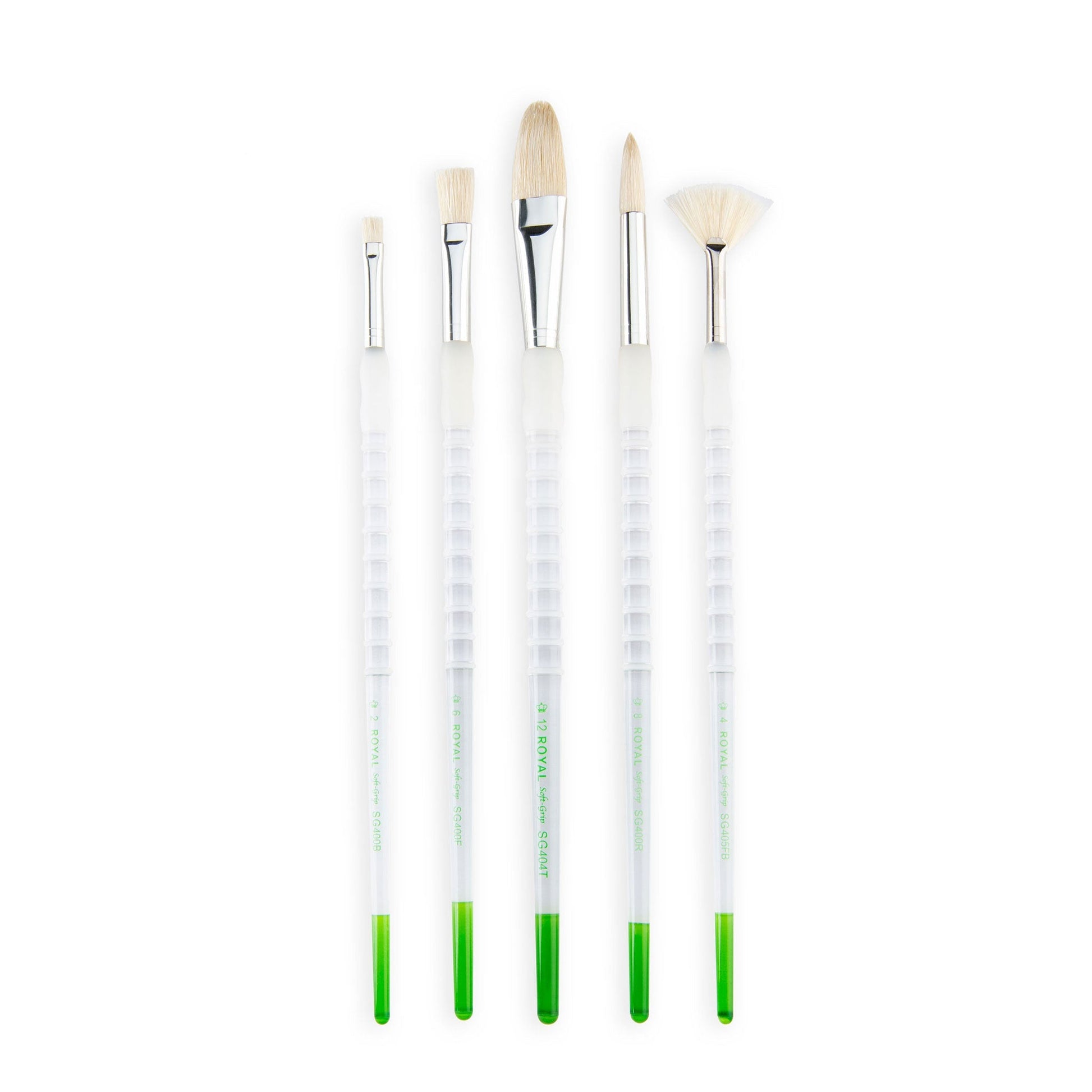 SG506 - Soft-Grip™ 5pc Long Handle Bristle Brushes