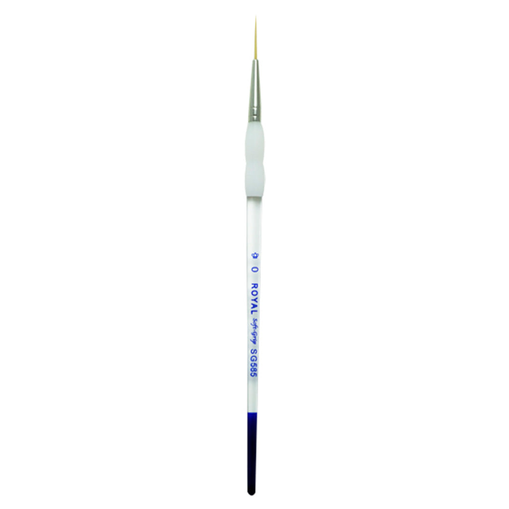 SG585-0 - Soft-Grip™ Gold Taklon Standard Handle Script Liner Brush