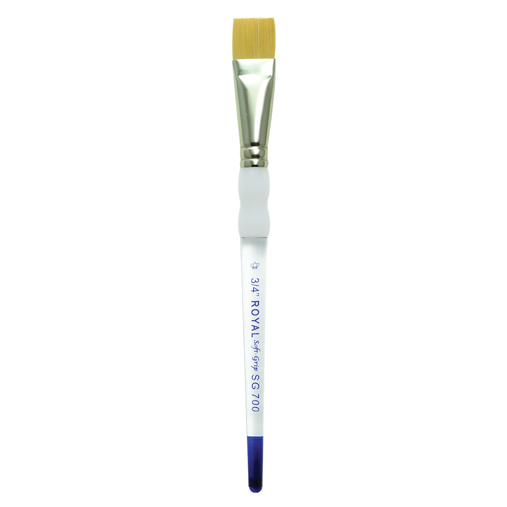 SG700-3/4" - Soft-Grip™ Gold Taklon Standard Handle Glaze Wash Brush Size 3/4"