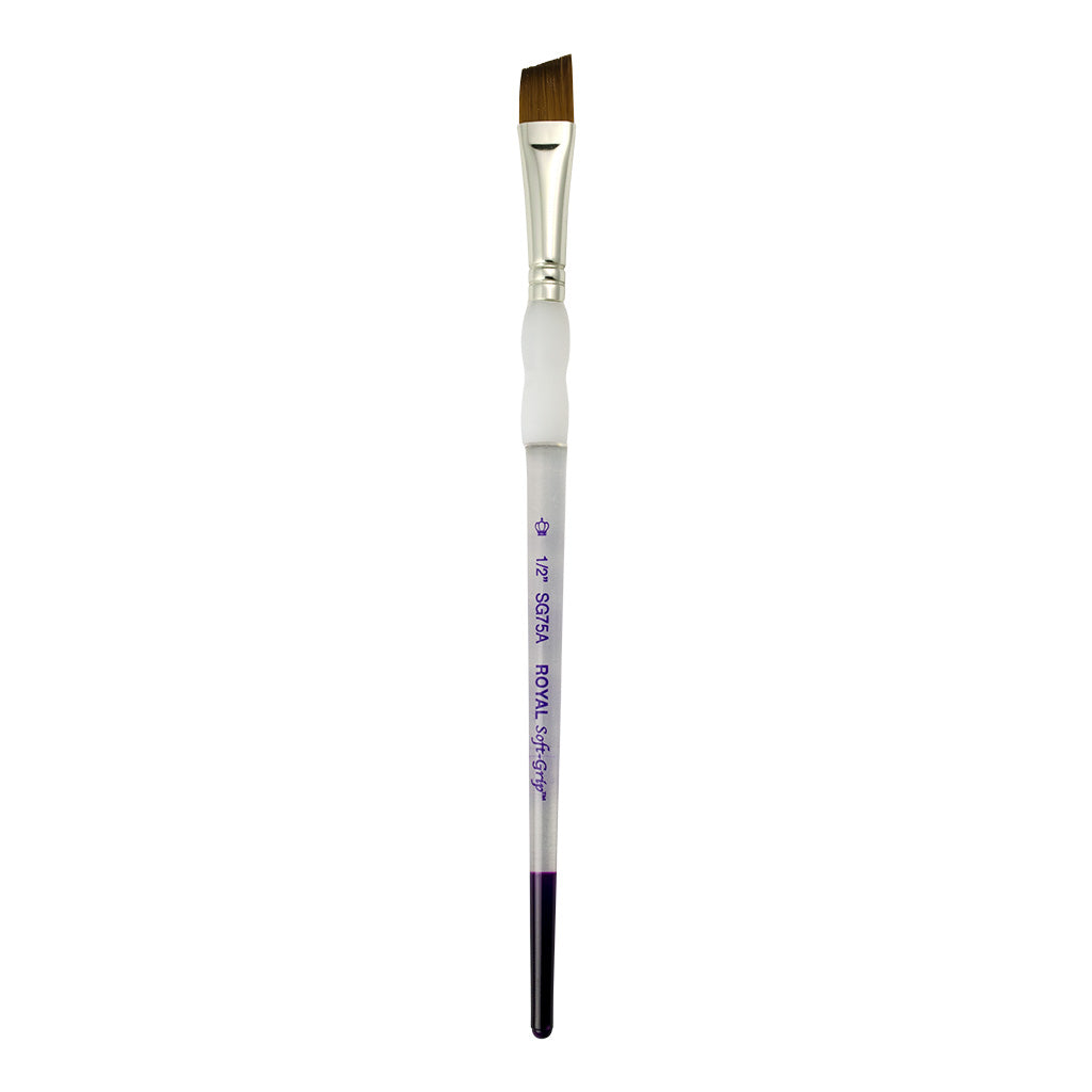 SG75A-1/2" - Soft-Grip™ Synthetic Sable Angular Brush - 1/2"