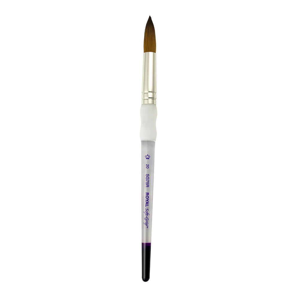 SG75R-20 - Soft-Grip™ Synthetic Sable Round Brush - 20