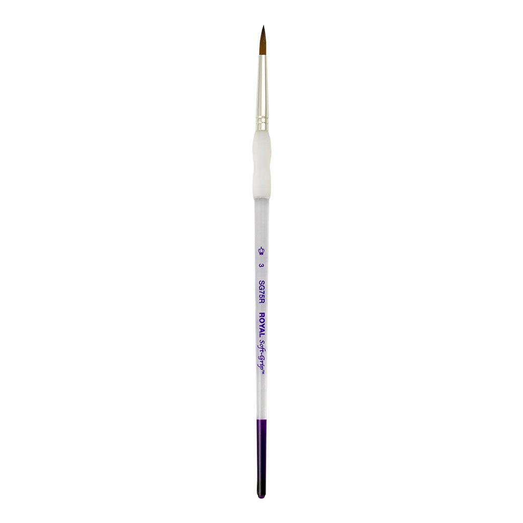 SG75R-3 - Soft-Grip™ Synthetic Sable Round Brush - 3