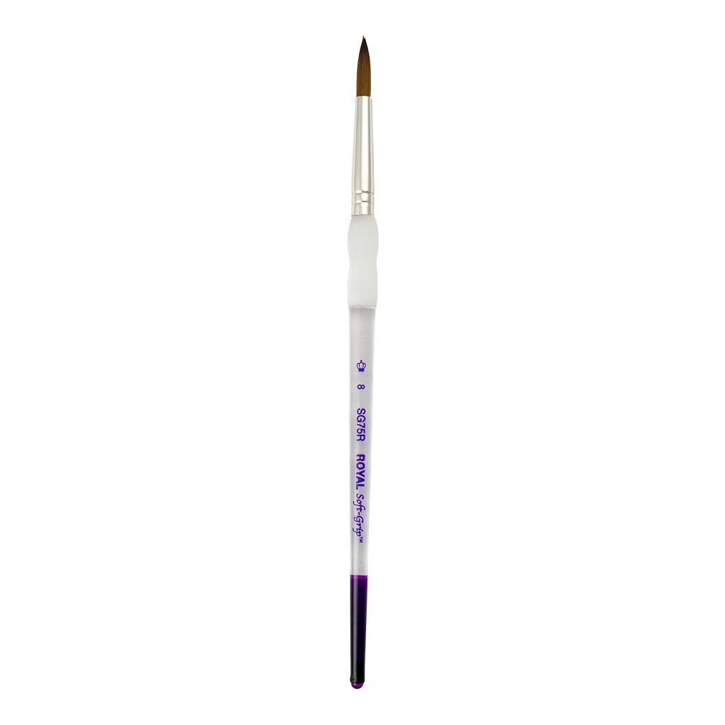 SG75R-8 - Soft-Grip™ Synthetic Sable Round Brush - 8