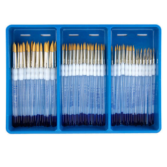 SGRND-72 - Soft-Grip™ 72pc Round Artist Brush Display Box