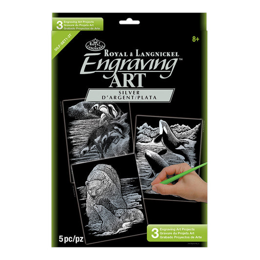 SILF-SET1 - Engraving Art™ 5pc 3-Project Silver Foil Set