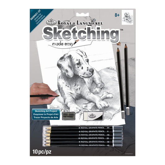 SKBN21 - Sketching Made Easy™ Dalmation Pup 10pc 8.75" x 11.75" Sketching Art Project