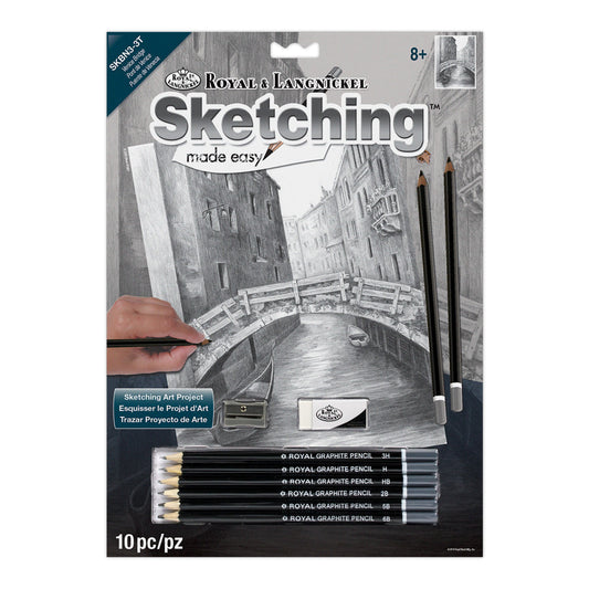 SKBN3 - Sketching Made Easy™ Venice Bridge 10pc 8.75" x 11.75" Sketching Art Project