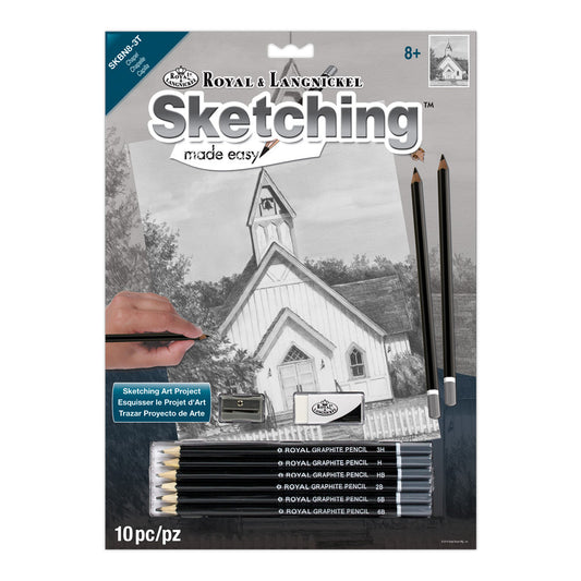 SKBN8 - Sketching Made Easy™ Chapel 10pc 8.75" x 11.75" Sketching Art Project