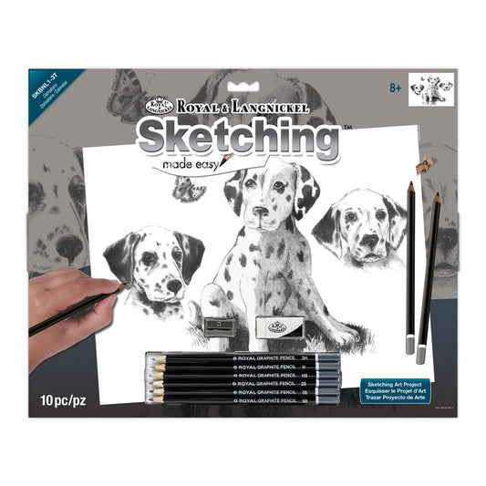 SKBNL1 - Sketching Made Easy™ Dalmatians 10pc 11.25" x 15.375" Sketching Art Project