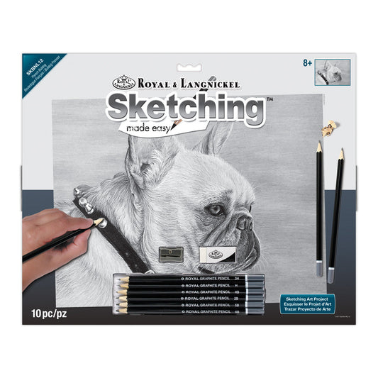 SKBNL12 - Sketching Made Easy™ 10pc 11.25" x 15.375" French Bulldog Sketching Art Project