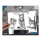 SKBNL2 - Sketching Made Easy™ Wolves 10pc 11.25" x 15.375" Sketching Art Project