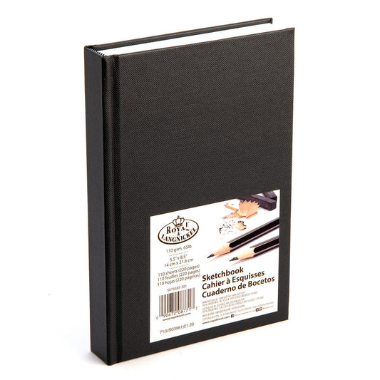 SKT5585-301 - 5.5" x 8.5" Black Sketchbook