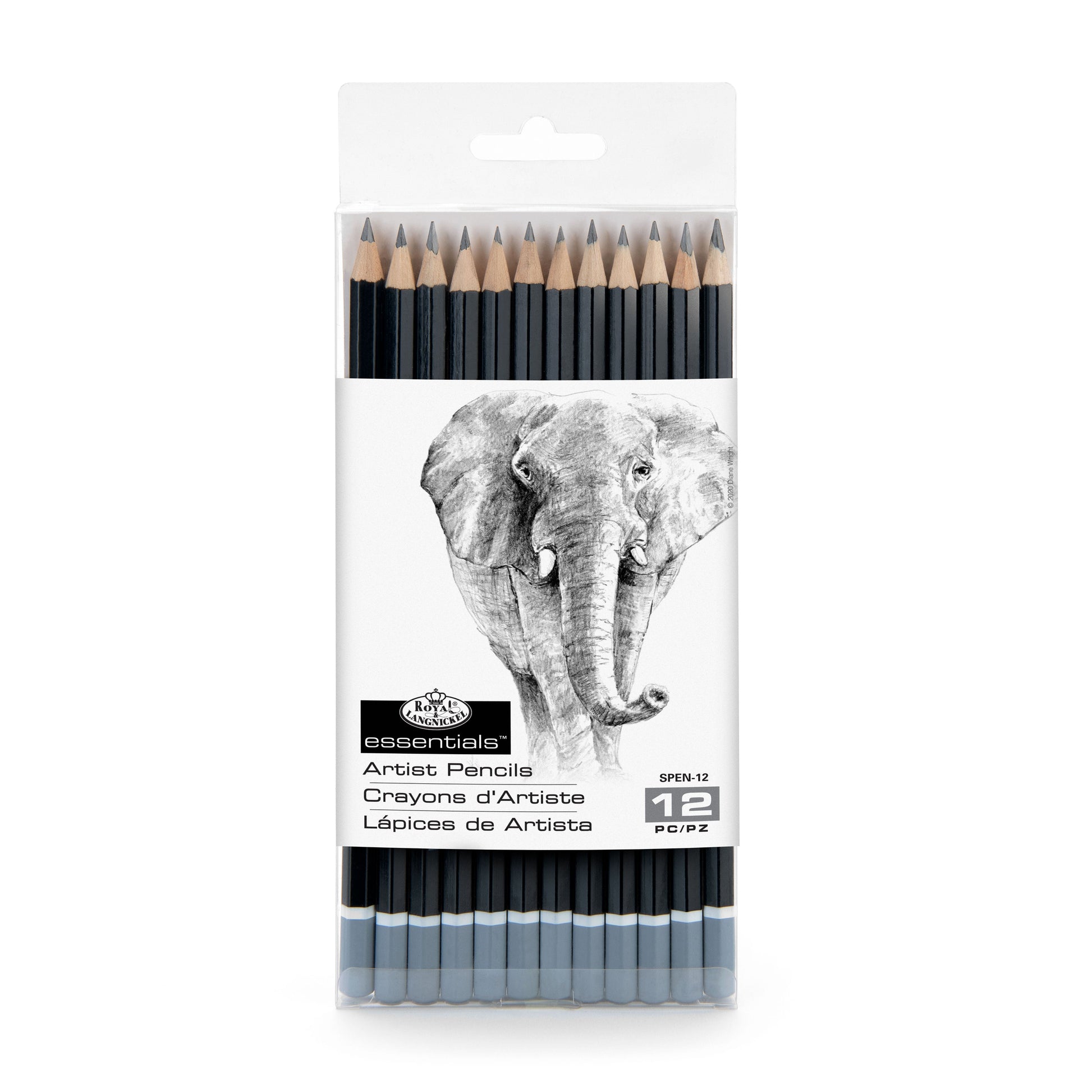 SPEN-12 - Sketching Pencil Set - 12pc packaging front