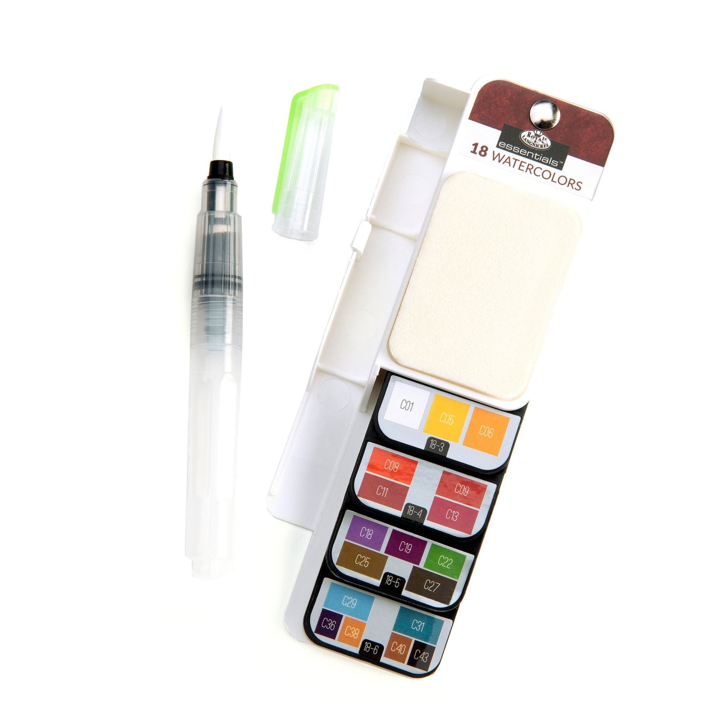 WAC-18 | Essentials™ 19pc Watercolor Flip Kit