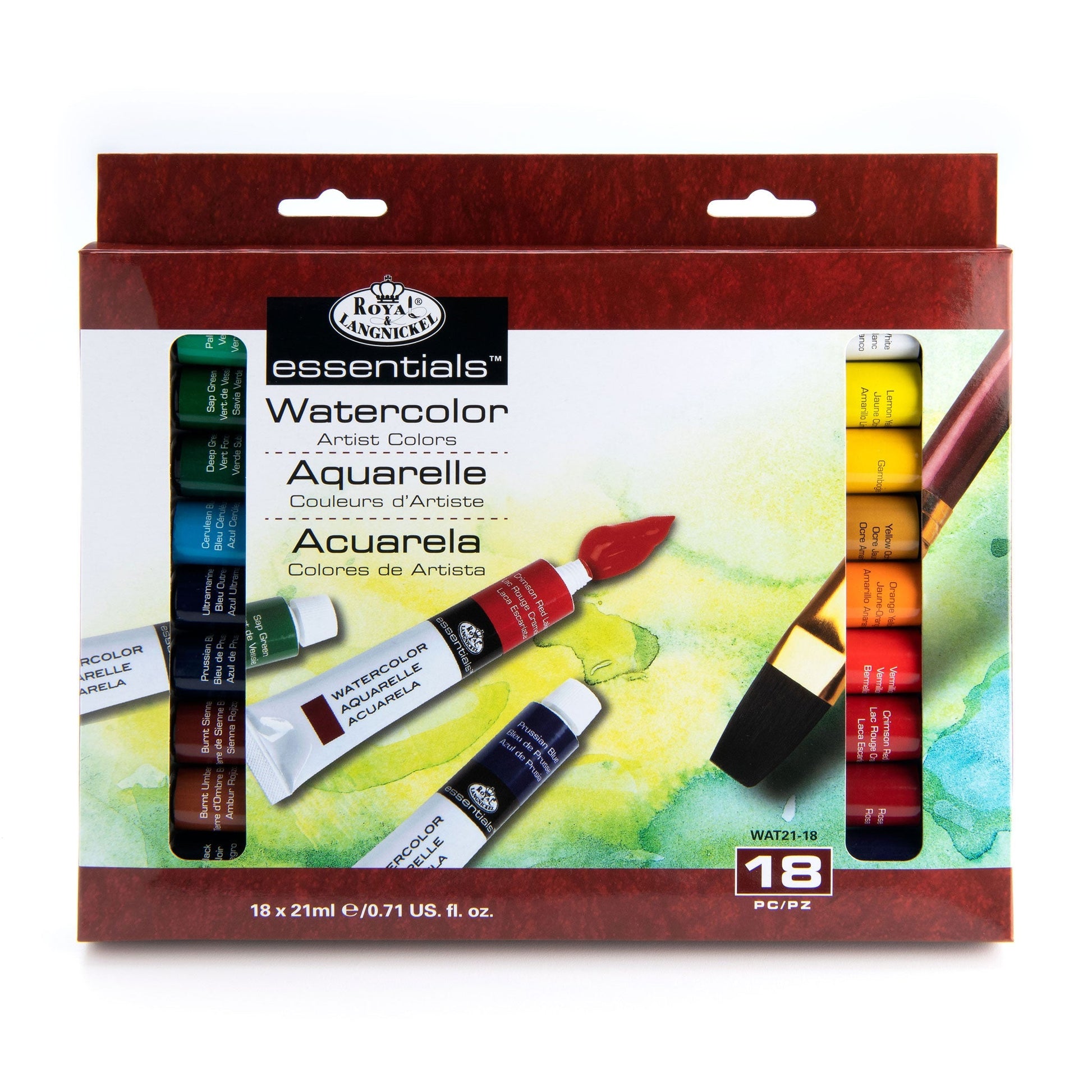 WAT21-18 - Watercolor Paint Packs - 21 ml