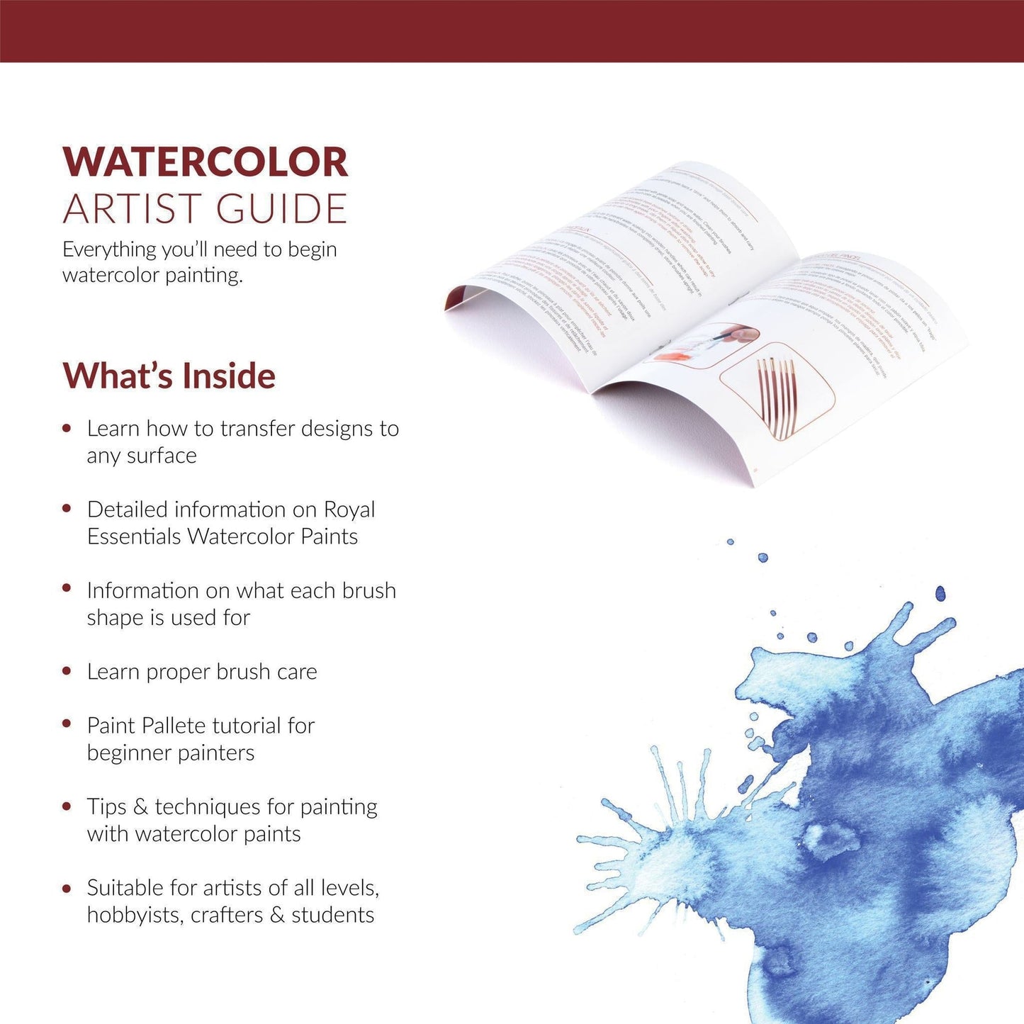 RSET-WAT2000 - Essentials™ 32pc Watercolor Painting Travel Art Set infographic 4