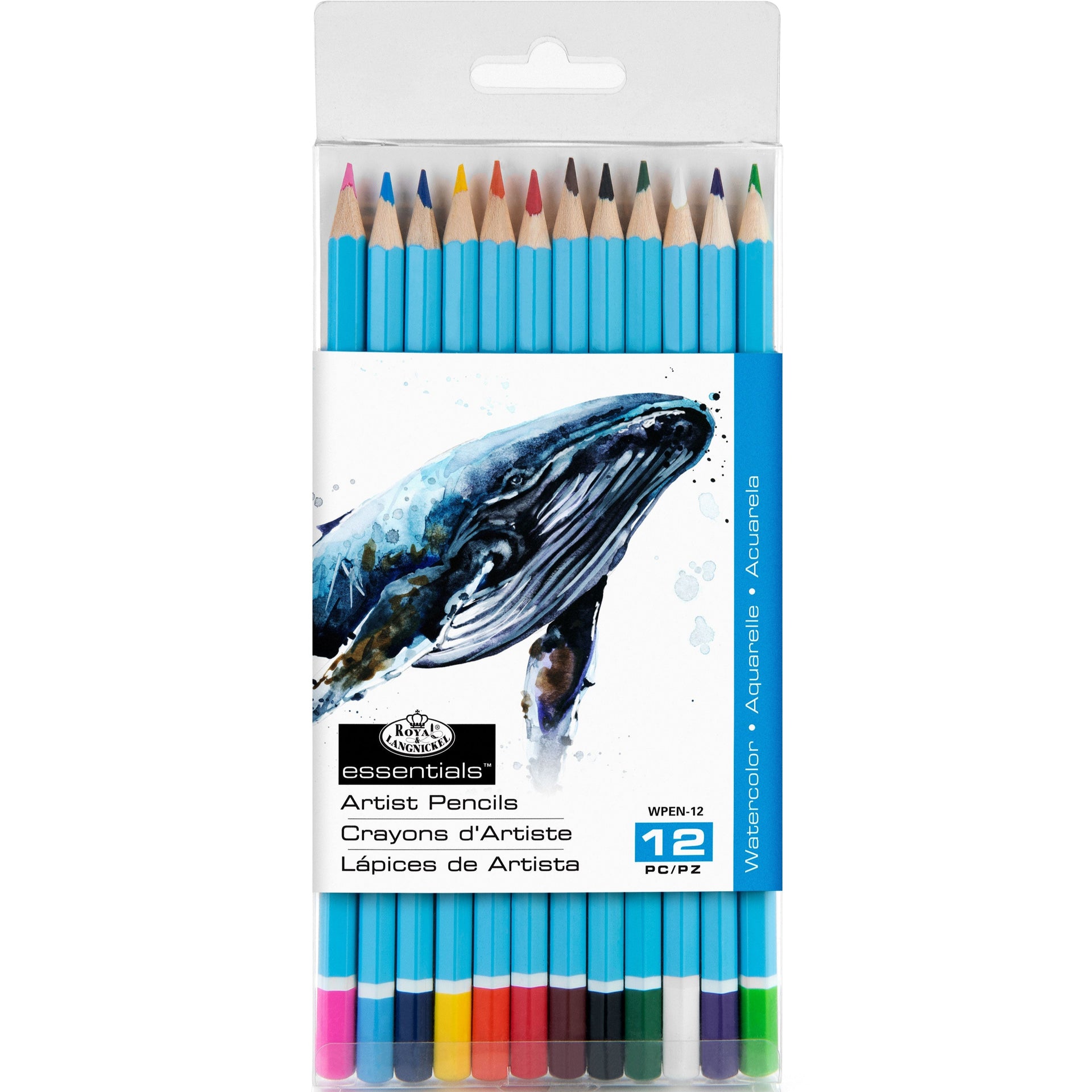 WPEN-12 - Watercolor Pencil Set - 12pc packaging front