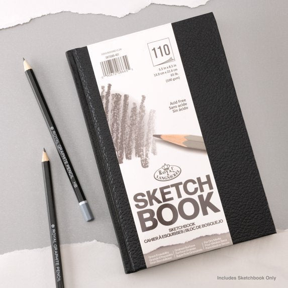 SKT5585-401 | 5.5" x 8.5" Black Sketchbook