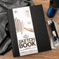 SKT1114-401 | 11" x 14" Black Sketchbook
