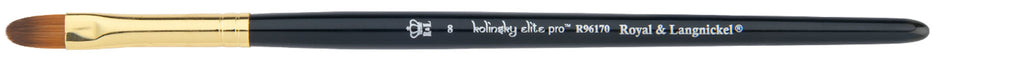 Kolinsky Elite Pro™ Filbert Brush full size horizontal