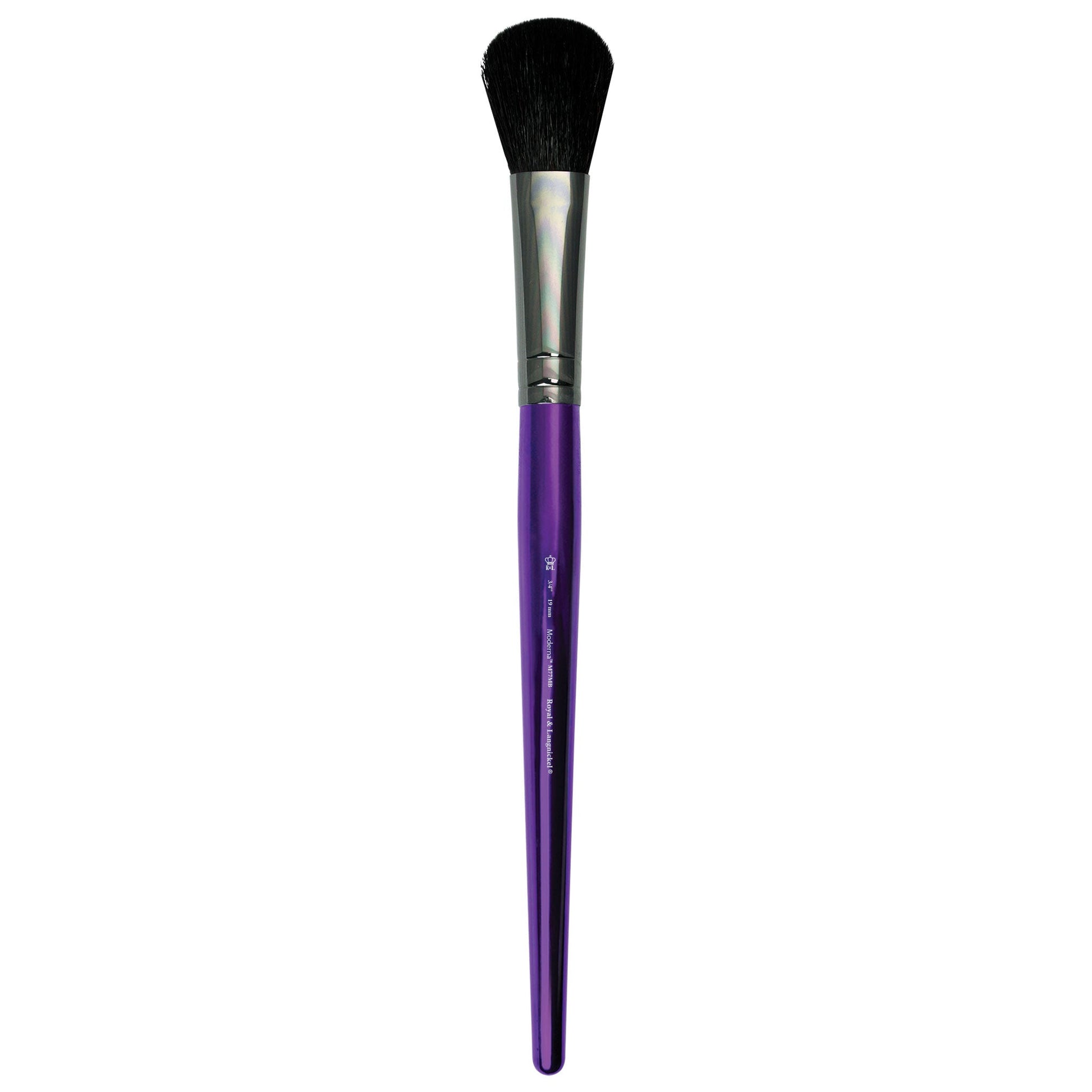 M77MB-3/4" - Moderna™ 77 Series Black Goat Mop Brush - 3/4"