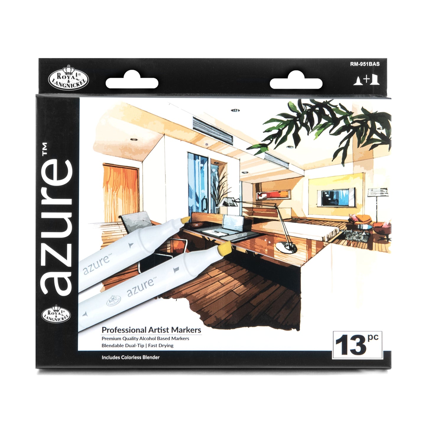 RM-951BAS | Azure™ 13c Basic Color Marker Set