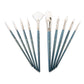 WAL-RSET-9181-RFID | Royal & Langnickel 7pc White Taklon Variety Brush Set