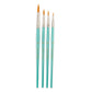 WAL-RSET-9190-RFID | Royal & Langnickel 4pc Golden Taklon Round Brush Set