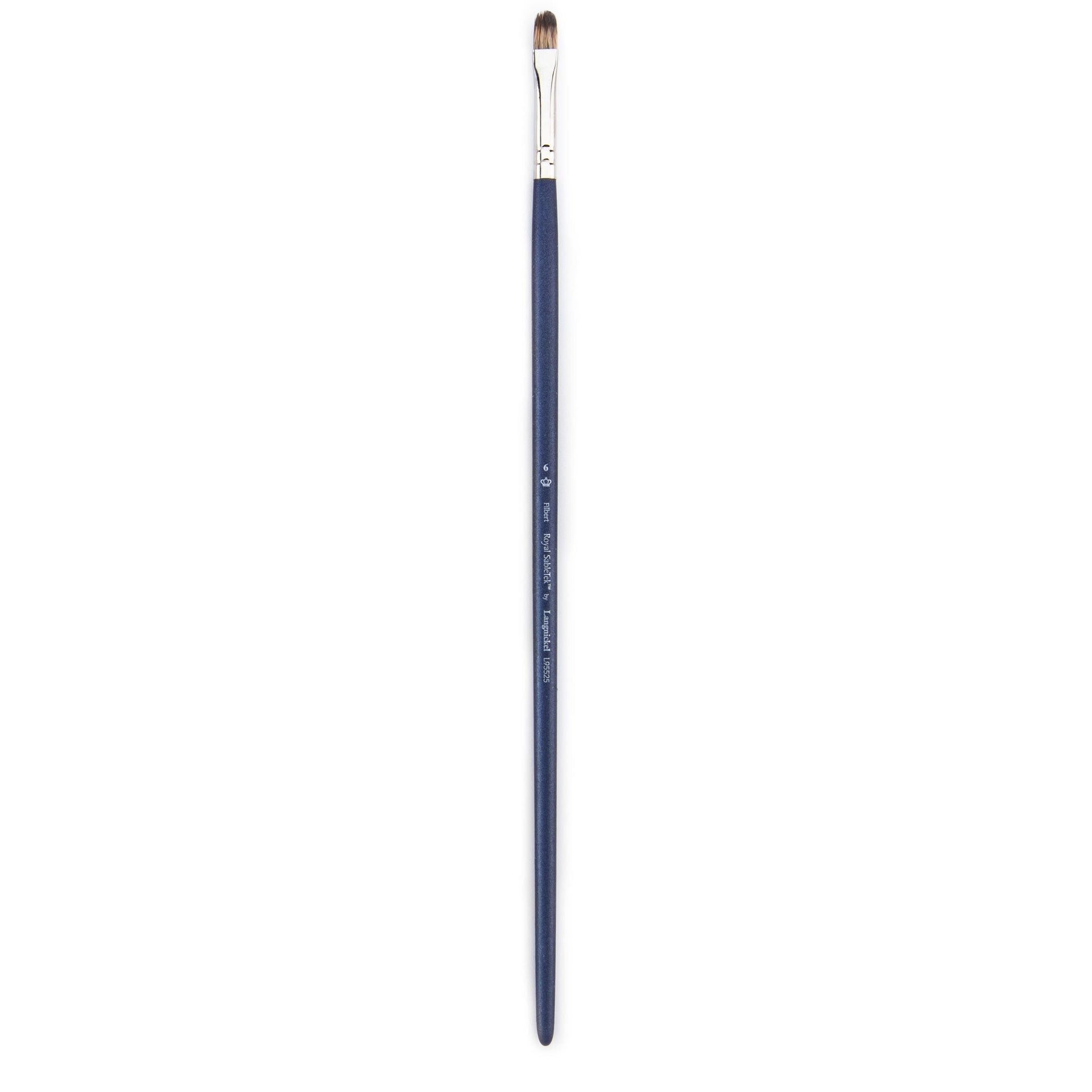 L95525-6 - Royal Sabletek Long Handle Filbert Brush - 6