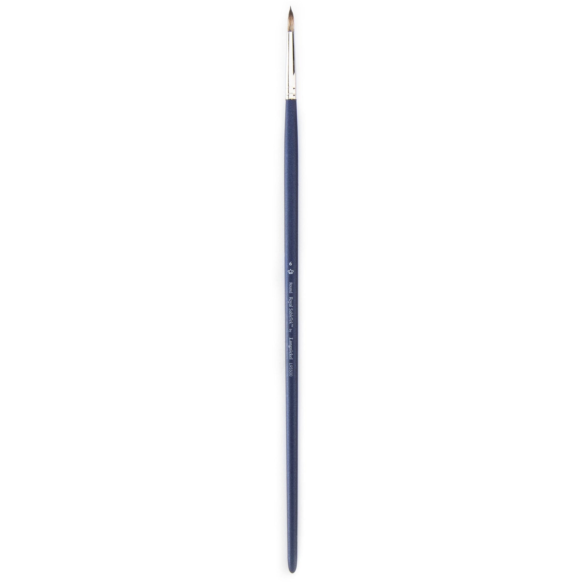 L95500-6 - Royal Sabletek Long Handle Round Brush - 6