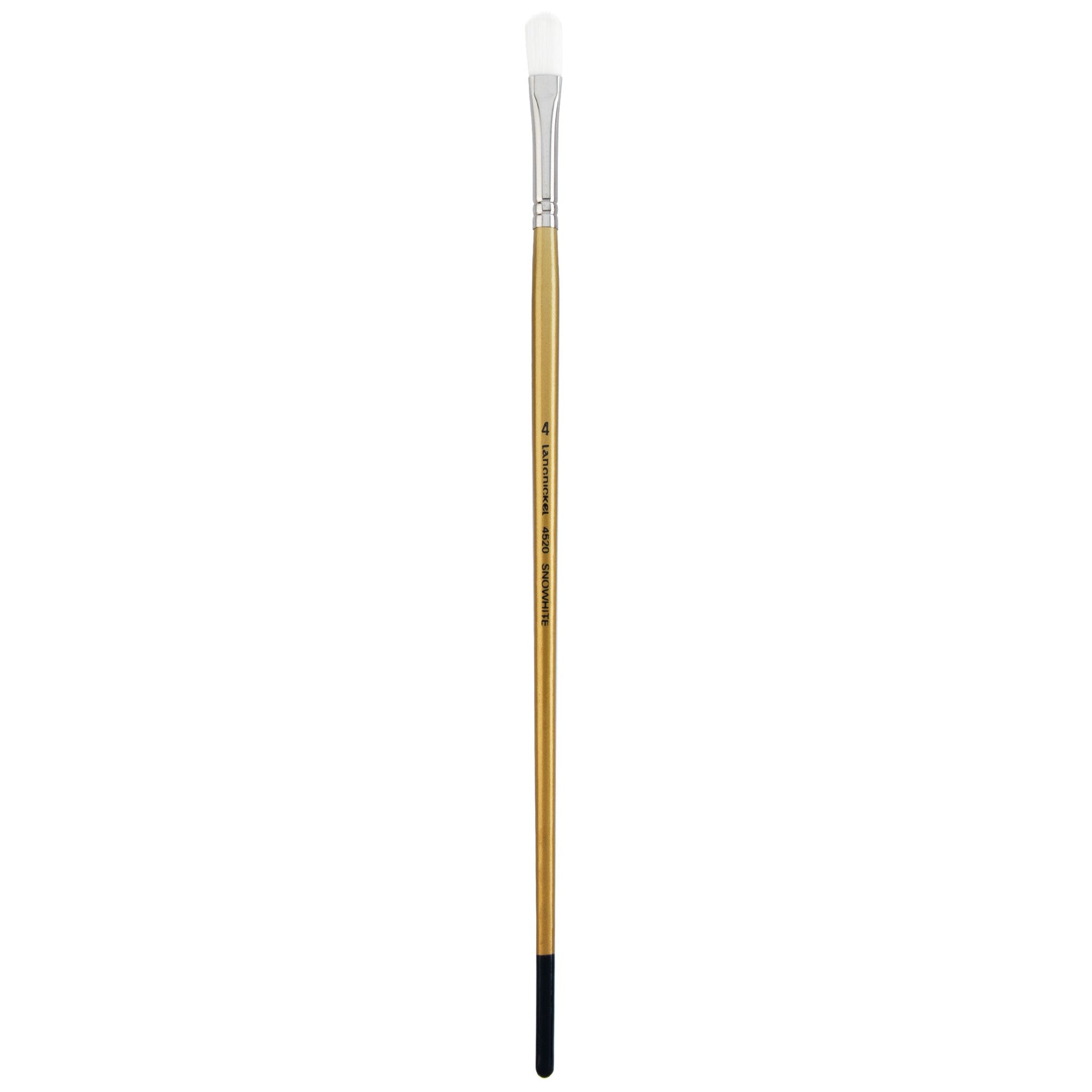 L4520-4 - Snowhite™ Long Handle Filbert Brush Size 4