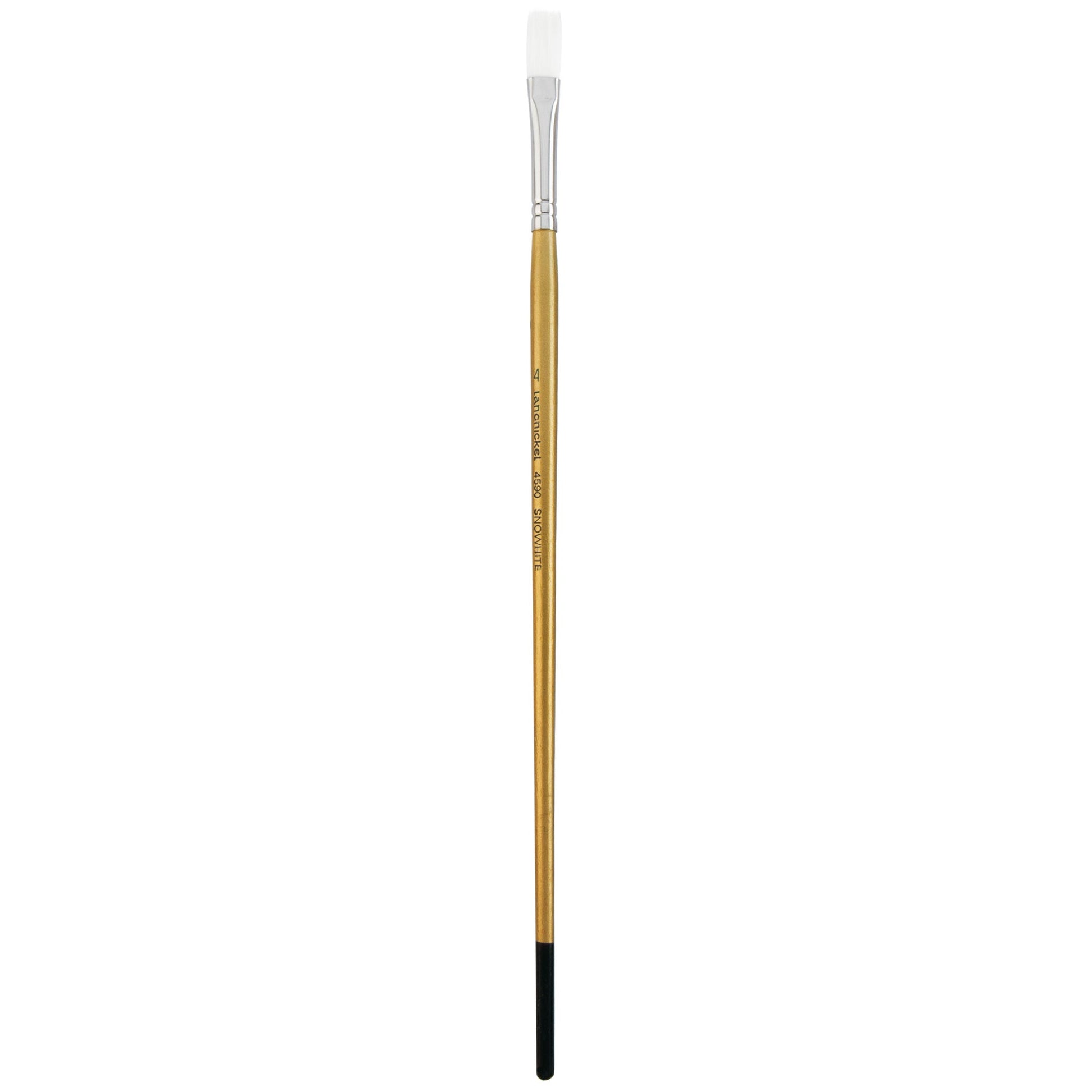 L4590-4 - Snowhite™ Long Handle Flat Brush Size 4