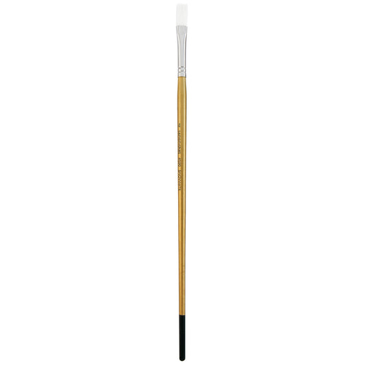 L4590-4 - Snowhite™ Long Handle Flat Brush Size 4