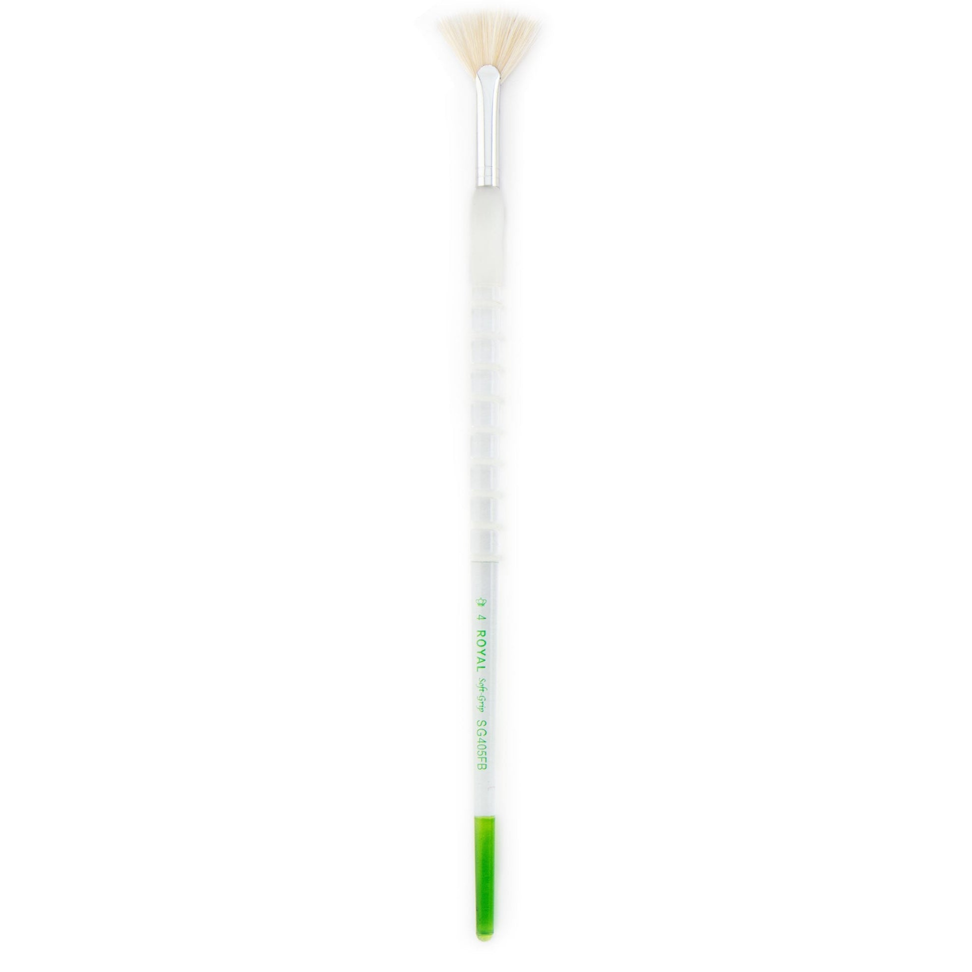 SG405FB-4 - Soft-Grip™ Long Handle Natural Hair Fan Brush Size 4