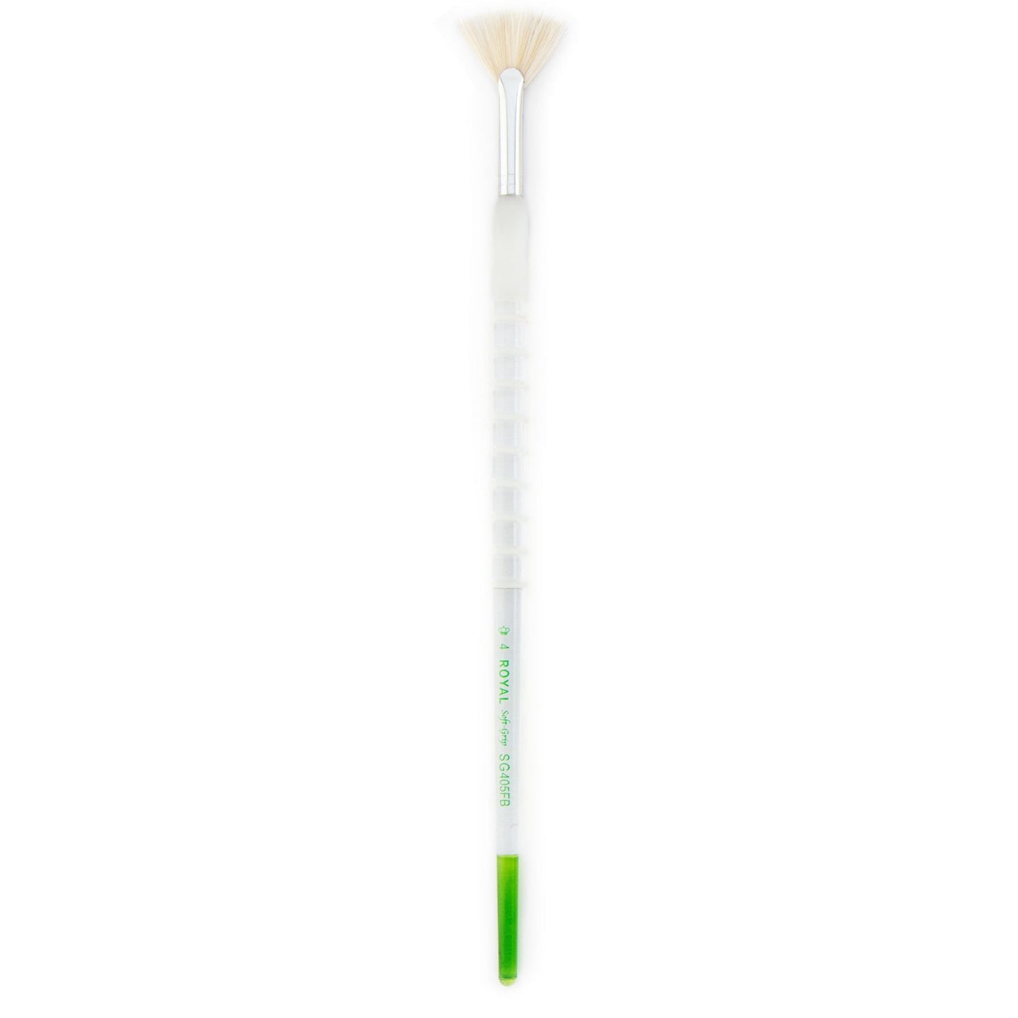 SG405FB-4 - Soft-Grip™ Long Handle Natural Hair Fan Brush Size 4