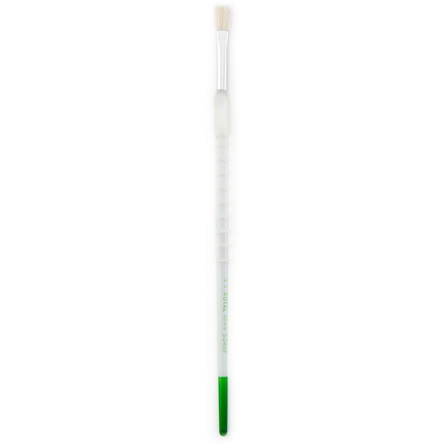 SG400F-4 - Soft-Grip™ Long Handle Natural Hair Flat Brush Size 4