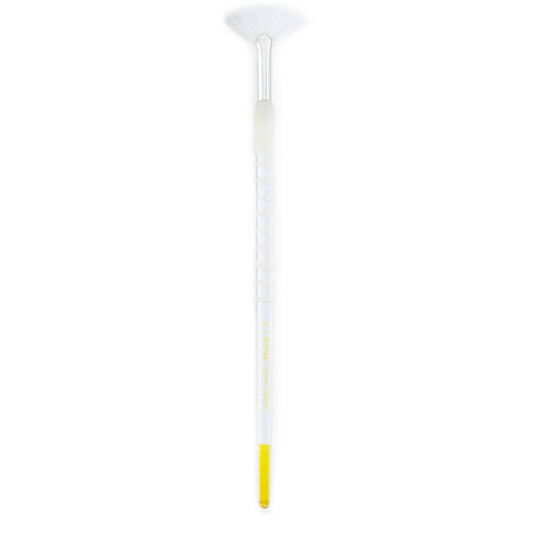 SG4530-4 - Soft-Grip™ Long Handle White Taklon Fan Brush - 4