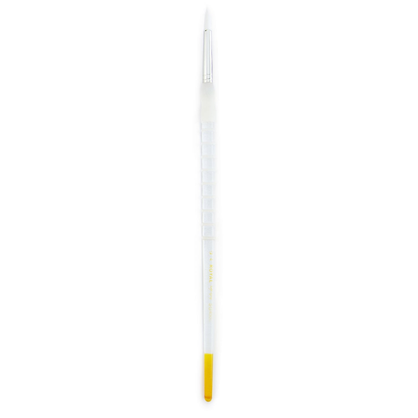 SG4500-4 - Soft-Grip™ Long Handle White Taklon Round Brush Size 4