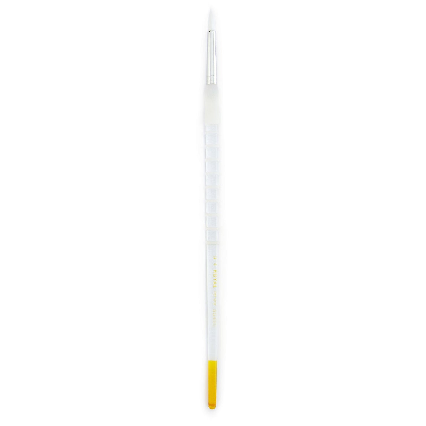 SG4500-4 - Soft-Grip™ Long Handle White Taklon Round Brush Size 4