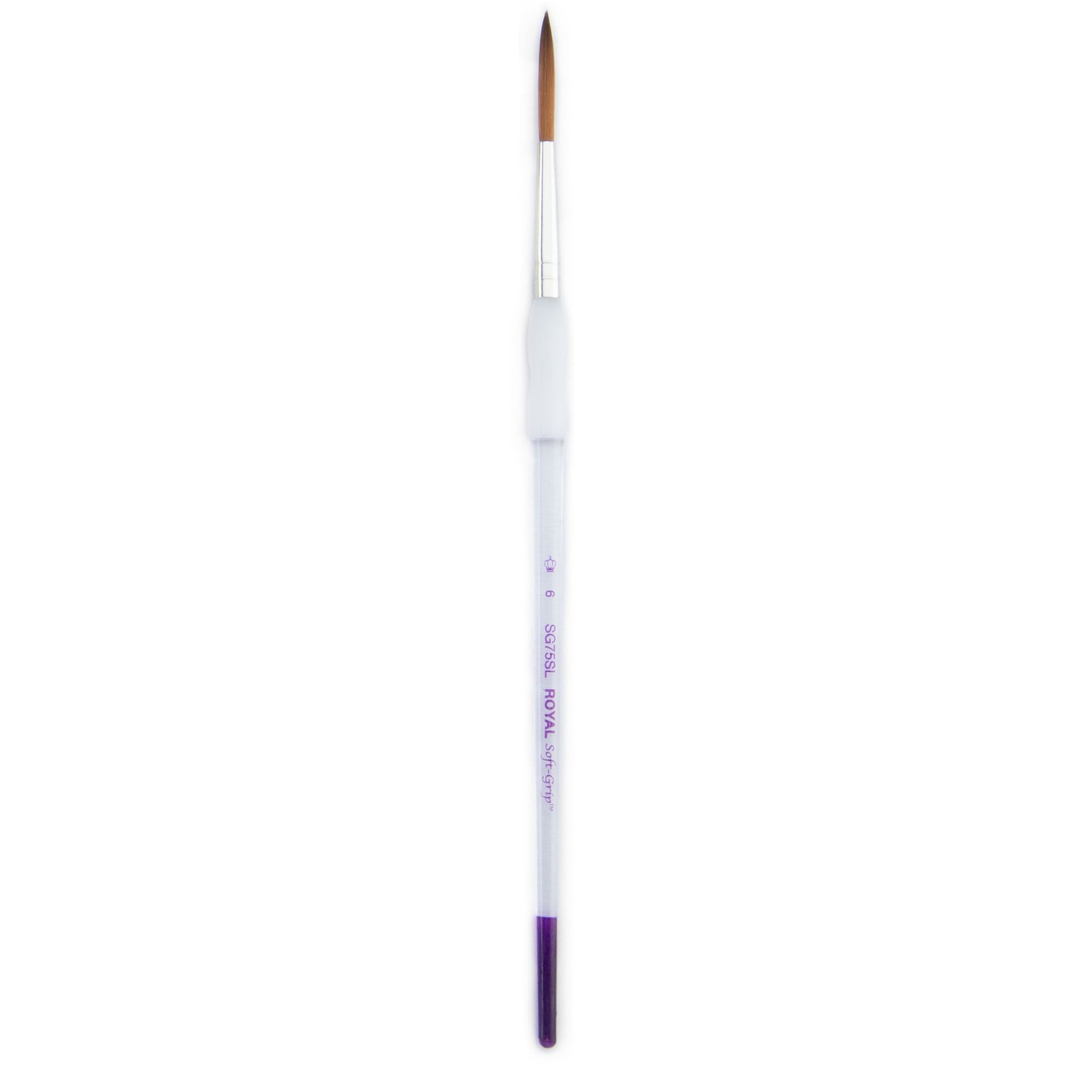 SG75SL-6 - Soft-Grip™ Standard Handle Synthetic Sable Script Brush - 6