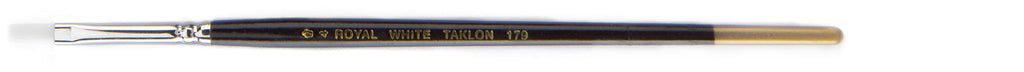 White Taklon™ Filbert Brush full size horizontal