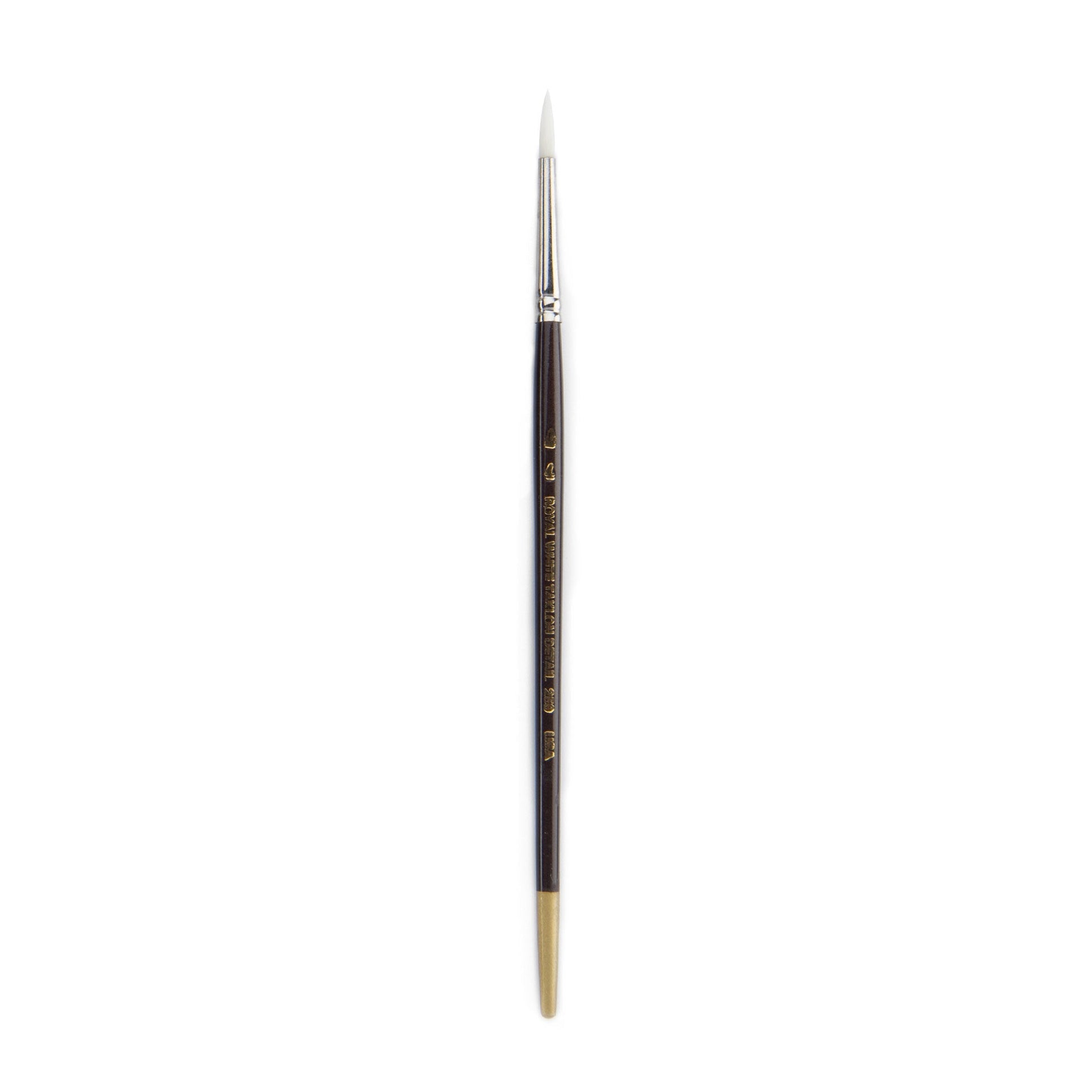 R259-4 - White Taklon™ Detail Round Brush Size 4