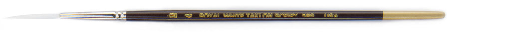 White Taklon™ Script Liner Brush full size horizontal